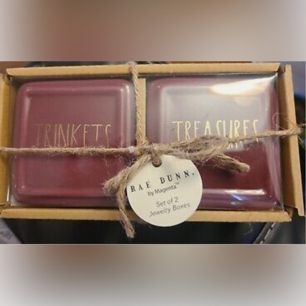 RAE DUNN jewelry or trinket ceramic holders‎ NEW